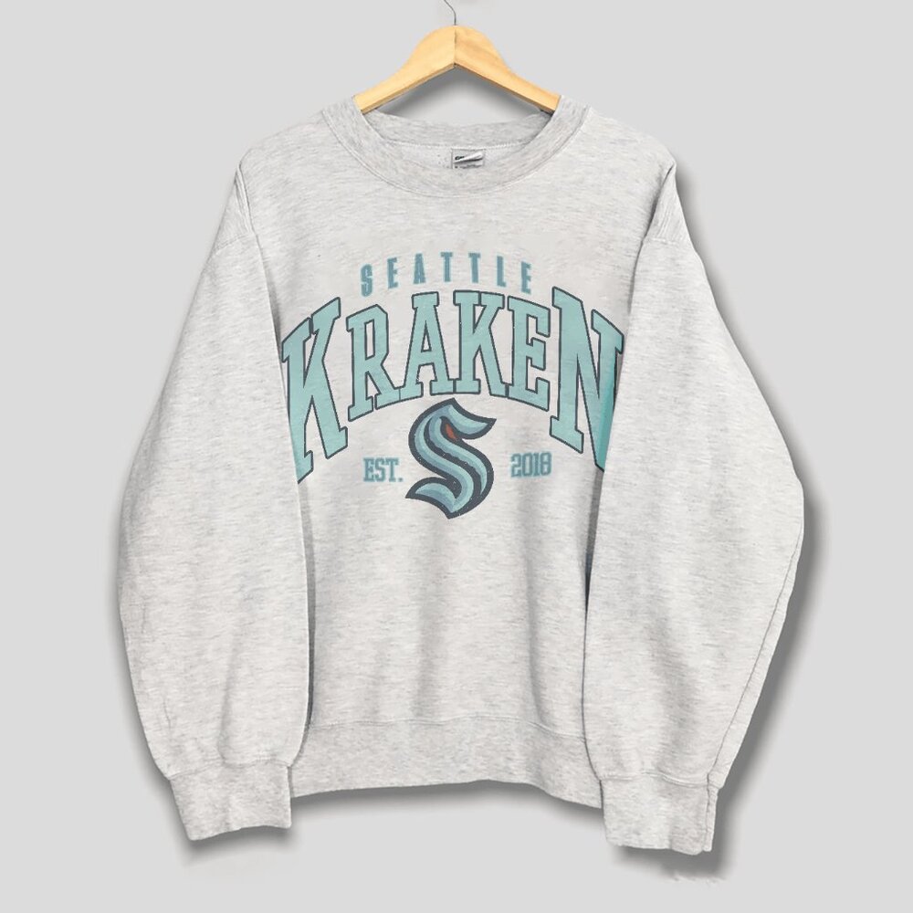 Vintage Seattle Kraken Hockey Sweatshirt, Seattle Kraken NHL Unisex Shirt Tee